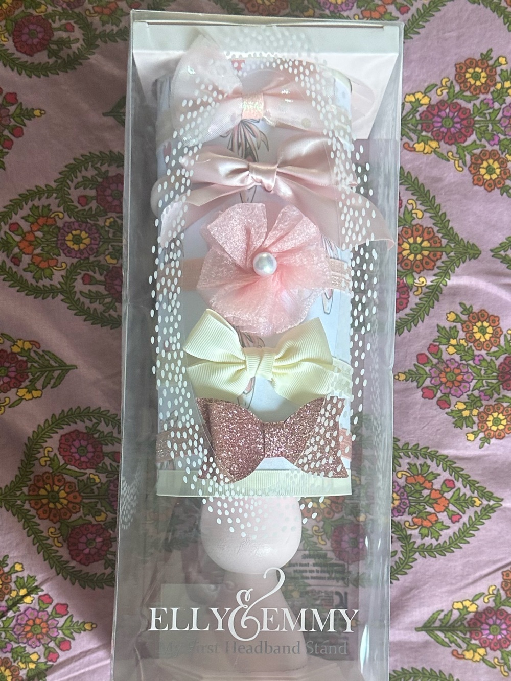 Carter's Baby Headband Set - Pink, White, Blue, Beige, Gray - Picture 5 of 11